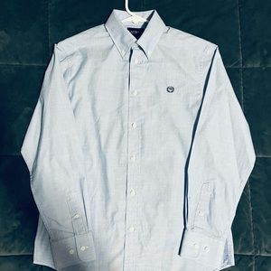 Ralph Lauren Boys light blue Oxford button down long sleeved shirt. Size 16